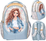 Topmodel - School Backpack FESTIVAL FUN - Cream Gold Light Blue