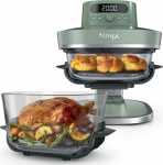 NINJA 5-in-1 XL Glass Air Fryer | AS090EUGN Crispi Pro | Power 2050 W | Capacity 5.7 L | Moss Green
