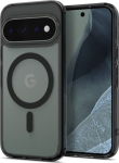 &Uuml;mbris Ultra Hybrid (MagFit), Google Pixel 11 Pro, matt l&auml;bipaistev musta &auml;&auml;re ja Qi2/MagSafe ringiga, Spigen