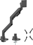 Hismart Heavy-Duty Single Monitor 24"-57" Gas Spring Arm Mount, Black