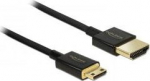 DELOCK HDMI Kabel Ethernet A -> mini C St/St 2.00m 3D 4K sli