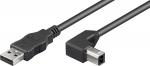 Wentronic USB AB 050 90&deg; HiSpeed 2.0 black 0.5m