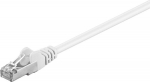 MicroConnect F/UTP CAT5e 0.25m White PVC, Outer Shield : Foil screening
