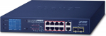 Planet FGSD-1022VHP - Switch - unmanaged - 8 x 10/100 (PoE+)
