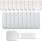Label-the-cable LTC Velcro holders Wall 10er Set self-adhesive white