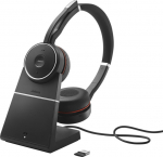 Jabra Evolve 75 with Chargingstand, and Link 370 Stereo UC