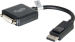 C2G DisplayPort to DVI-D Adapter Converter - Single Link DVI-D Video Adapter M/F - Black - Videoadapter - DisplayPort (M)