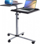 TECHLY 101485 Techly Universal projector / notebook trolley with two adjustable shelves black