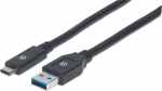 MANHATTAN USB 3.1 Gen1 Typ C-Kabel C-Stecker/A-Stecker 3m