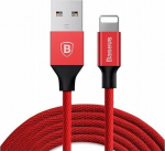 Cable USB Baseus USB-A - Lightning 1.8 m Red (CALYW-A09)