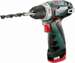Cordless Drill Metabo PowerMaxx BS Basic 12 V 2 x battery 2 Ah