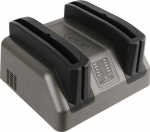 Getac battery charging station, 2 slots, EU - Battery charging station, 2 slots, incl.: power supply, power cord (EU), fits for: UX10