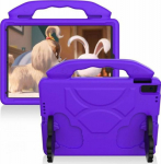 eSTUFF iPad 10.2 (All Models) Purple, HANDY Kids Case with handle