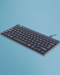 R-Go Tools COMPACT BREAK KEYBOARD AZERTY, FR BLACK WIRED