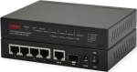 ROLINE Switch - 4 x 10/100/1000 (PoE+) + 1 x 10/100/1000 (Uplink)