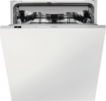 Whirlpool WIC 3C34 PFE S dishwasher, to be integrated