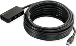 ROLINE 12041098 - USB 3.2 Gen 1 (3.1 Gen 1) Type-A - USB 3.2 Gen 1 (3.1 Gen 1) Type-A - 5000 Mbit/s - Schwarz - 10 m - 40 mm