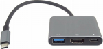 Adapter USB PremiumCord PremiumCord Adapter USB-C on HDMI + USB3.0 + PD, rozli&scaron;en&iacute; 4K a FULL HD 1080p