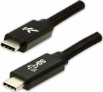 Kabel USB Logo USB-C - USB-C 1 m Czarny