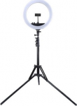 Puluz LED Ring Lamp 34.5cm with Tripod Stand up to 1.85m, Mirror, Phone Clamp, USB