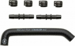 EK Water Blocks EK-Pro Tubing 17/10mm, Reinforced, EPDM, Preformed 45&deg;/90&deg; - schwarz