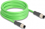 Delock Netzwerkkabel - M12 (4-pole) (M) zu M12 (4-pole)