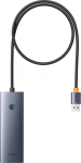 Baseus Hub USB-A Baseus UltraJoy Series 4xUSB-A 3.0 1xUSB-C 5V 50cm - szary