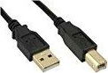 MicroConnect USB2.0 A-B 5m M-M Goldplated, Black