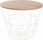 Atmosphera Kumi white wire coffee table