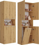 Topeshop NEL 1K DK ART KPL bathroom storage cabinet Oak