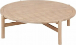 DLGTP Coffee table made of acacia wood DEONA, garden, &Oslash; 120 cm