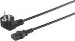 S/CONN maximum connectivity Power cord with grounded plug 90&deg; on IEC socket 230 V f&uuml;r - Kabel - Telefon