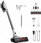 Tineco A30S PLUS white and gray - Battery 2500 mAh | 25.2V | Max. work time [min]: 60 | Tank capacity [l]: 1.0 | Weight [kg]: 3.2