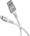 Wentronic Goobay Lightning USB-A Supersoft Textile Cable with Metal Plugs | 74512