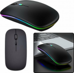 Lean Mouse Wireless Mouse Universal Silent Range 10m Czarna