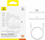 Powerbank Baseus Compact IP 5000mAh 20W USB-C/Lightning (white)
