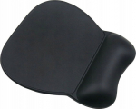Wozinsky Ergonomic mouse pad and wrist rest gel Eco leather large anti-slip - czarna