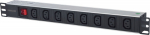 Intellinet Listwa zasilająca rack 19 1U 110V-250V/10A 8 sockets C13 kabel 2m