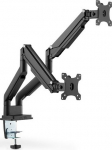 Digitus Ramię double desk with adjustable clamp 2xLCD max. 32" max. 2x 9kg swivel black