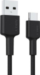 AUKEY CB-CA2 OEM kabel USB-C - USB-A 2m 60W PD 3A 20V FCP AFC nylon braid black