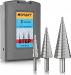 BOS Bosch drill set. 3 hss step drills 4-30mm 4-12, 4-20, 6-30 mm