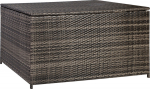 Cushion box WICKER 140x80x65cm, dark brown