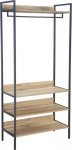 Hallway shelf HANNES 84x40xH180cm, rustic melamine