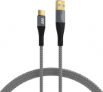 EFB Elektronik EFB USB-A auf USB-C Kabel 60W QC 3A 1m grau