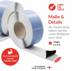Label-the-cable LTC Velcro role Tough Tape Strap 5mx50mm Bundle up&Ordnen wei&szlig;