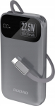 Powerbank Dudao Powerbank Dudao K31 10000 mAh 22.5W PD z built-in gray cable