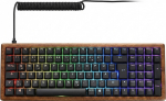 Sharkoon SKILLER SGK50 S2 Wood PBT holz/schwarz US-Layout Gateron G Pro 3.0