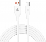 Forever kabel USB - USB-C 1.0 m 6A white