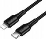 Kabel USB Hoco Kabel USB C do Lightning PD 27W 1 m X120 czarny