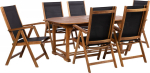 Garden furniture set FABIOLA table and 6 chairs